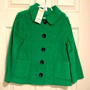 Size 5/6 new with tags green dress jacket.